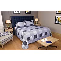 restmor Colcha Bouti Cubrecama Reversible - Disponible en Varios diseños Coloridos - Jumana 230x250cm (Cama Doble)